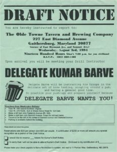 Kumar Barve mailer