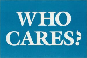 Who Cares? logo